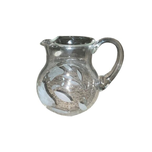 Vintage 1985 Action Industries Floral Lace Pitcher Hand-cut Turkish Crystal NEW - Picture 13 of 16